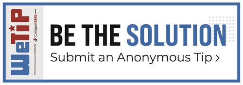 WeTIP Be the Solution Submit an anonymous tip